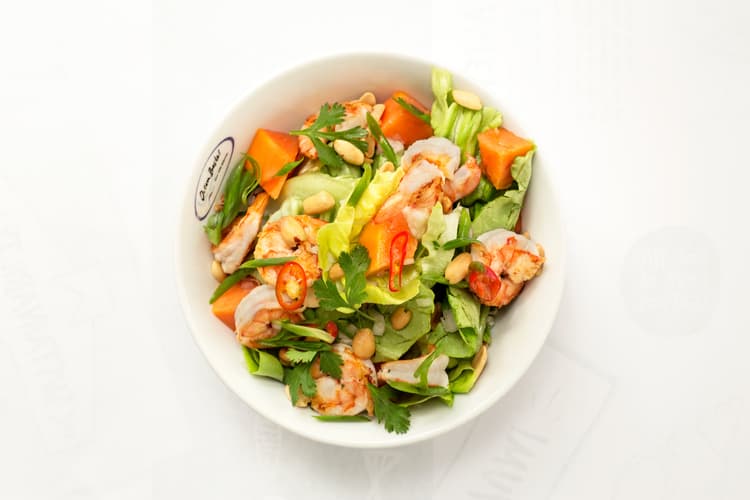 Papaya and Prawns Salad