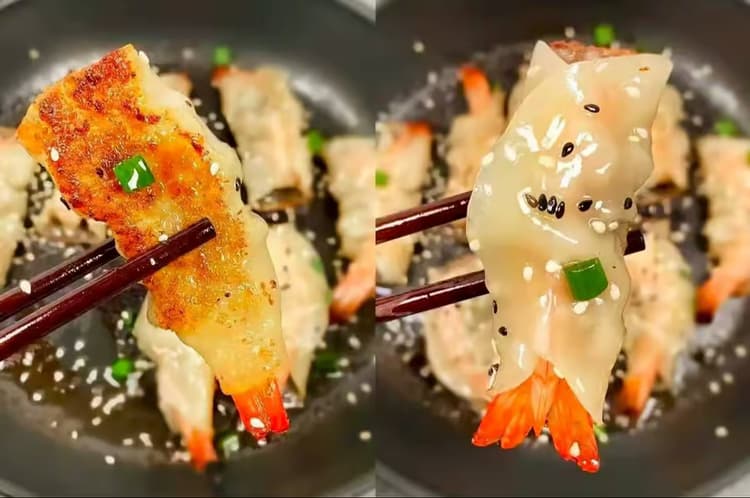 Shrimps fried dumplings