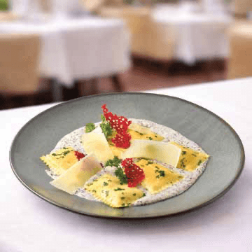 Ravioli with Truffle Sauce
