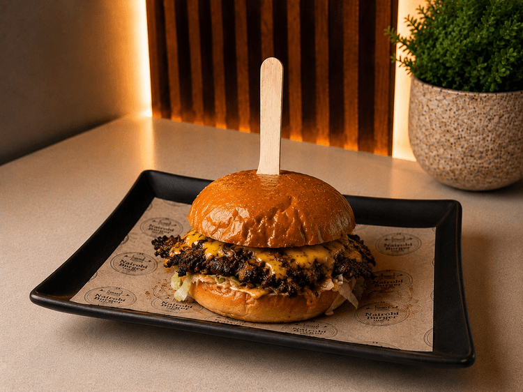 MOMBASSA SMASHED BEEF BURGER