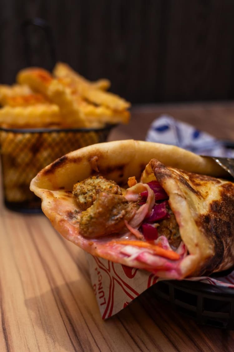 Butter Chicken Cheese Naan Wrap