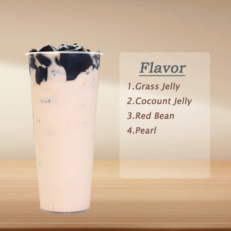 Milk Tea With Grass Jelly