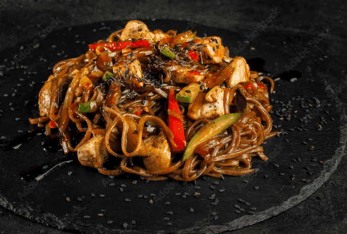 Seafood Yaki Udon