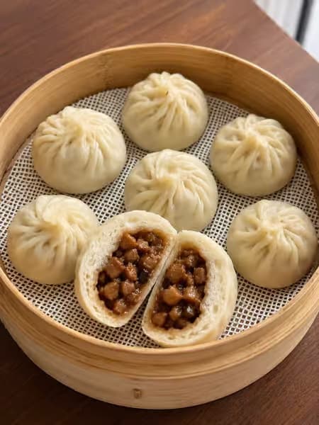 Saucy chicken &mushroom Xiao Long bao