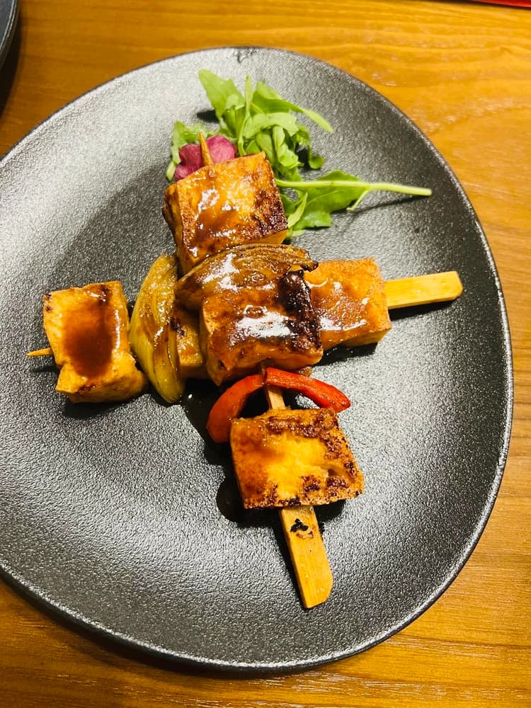 Brochette Tofu, sauce Teriyaki