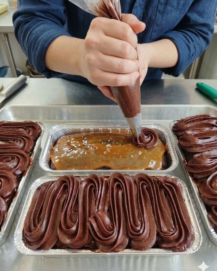 CHOCOLATE LOAF WITH SALTED CARAMEL & CREAM CHEESE FROSTING