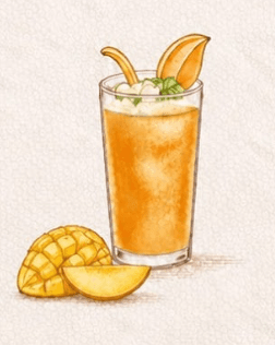 Ice tea mangue