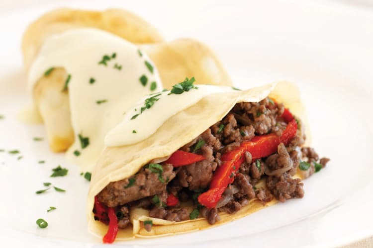 Beef Burger Crepe