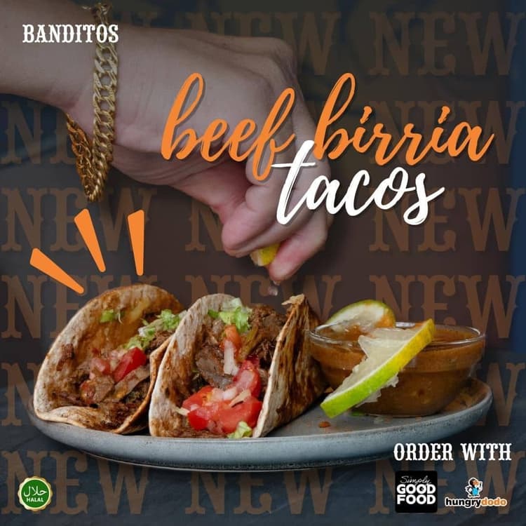 Birria Beef Tacos (x3)