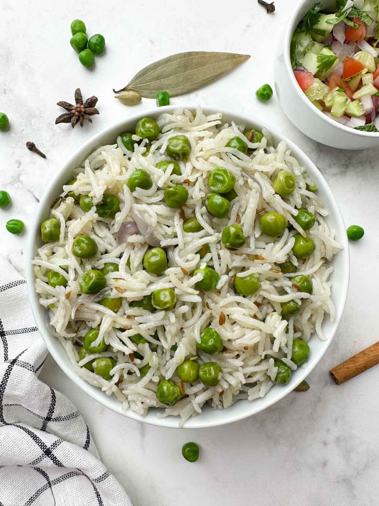 Green Peas Pulao