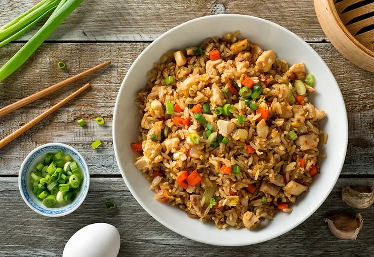 Riz frite Poulet