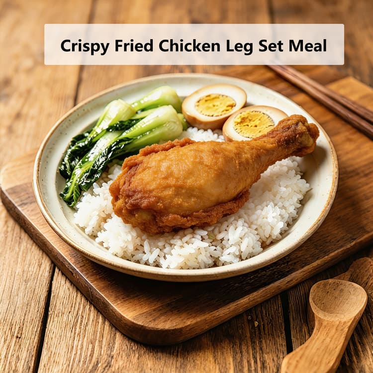 Crispy Fried Chicken Leg Set Meal