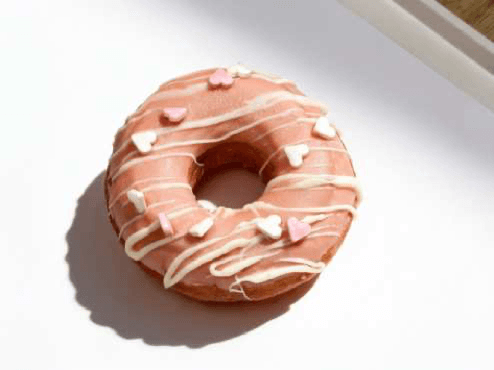 Strawberry doughnut