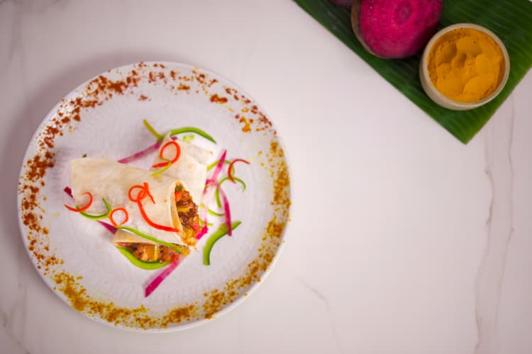 Andhra Style Chicken Wrap