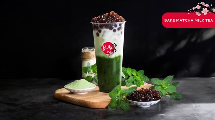 BAKE MATCHA MILK TEA
