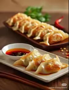 Pork and chinese cabbage fried dumplings