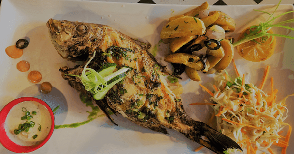 Fresh grilled fish- Couple