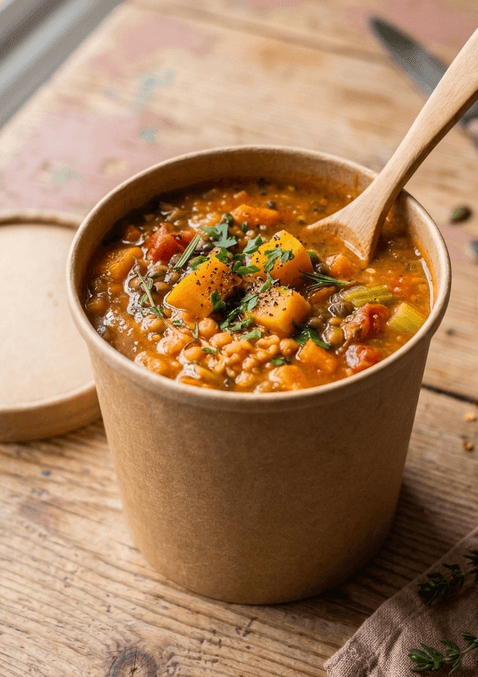 VEGETABLE & LENTIL SOUP