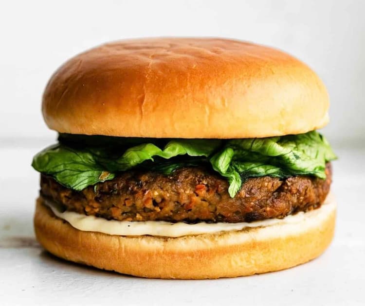 Vegetarian Burger& Chips