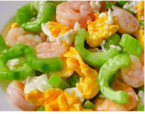 Cucumber Shrimp Stir Fry