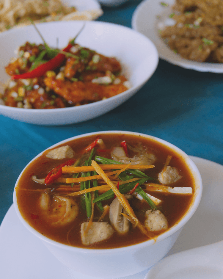 Soupe Szechuan Poulet & Crevette