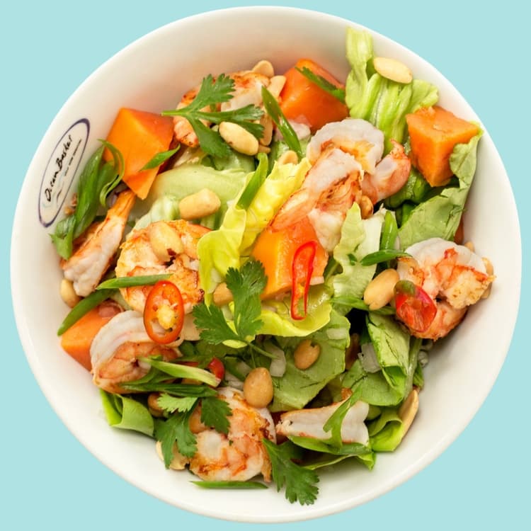 Papaya and Prawns Salad