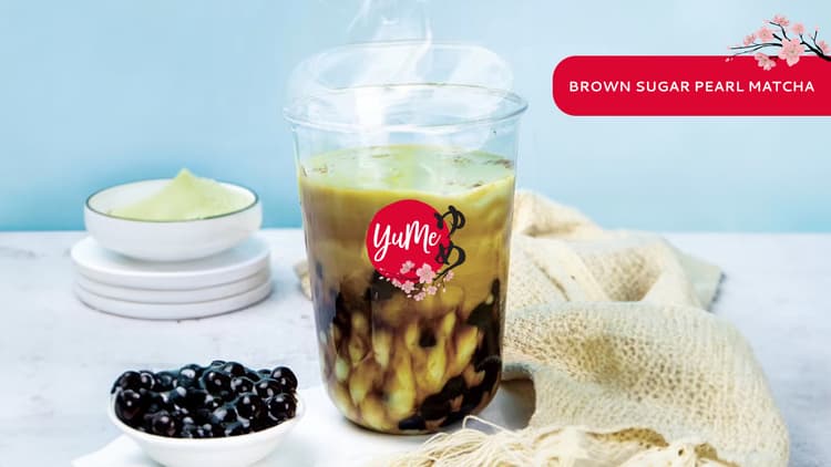 BROWN SUGAR PEARL MATCHA MILK