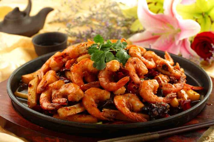 Sizzling Prawns