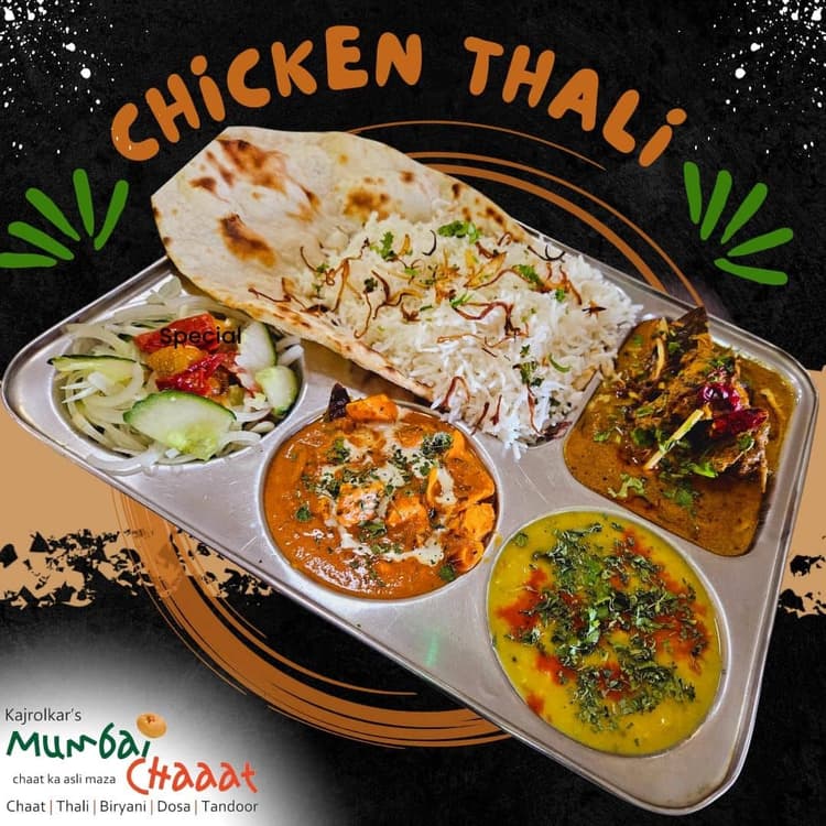 Mumbai chicken thali