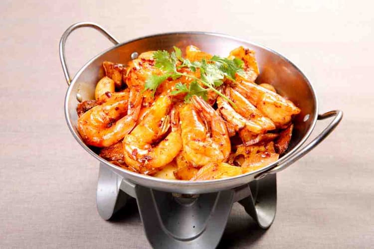 Dry Pot Prawns
