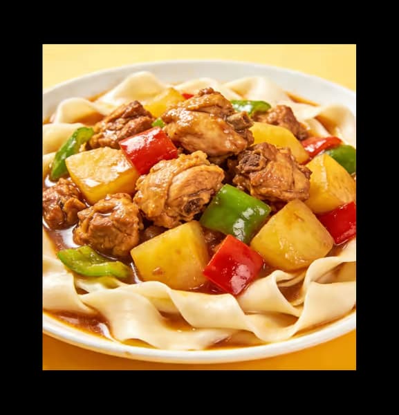 Spicy chicken hand-pulled noodles