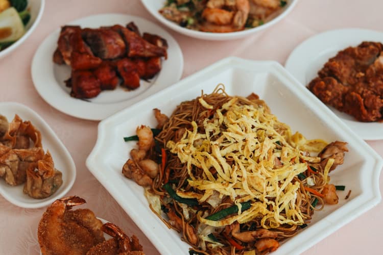 Stir Fried Noodles + Prawns + Vegetables