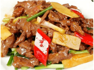 scallion stir-fried beef