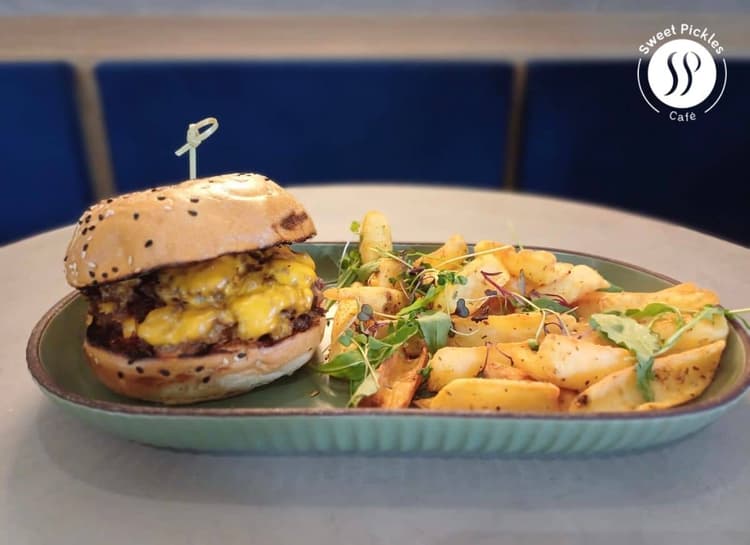 Double-Smashed Beef Burger