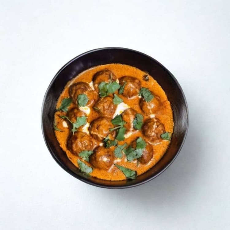 Kofta Curry & Fried Eggplant