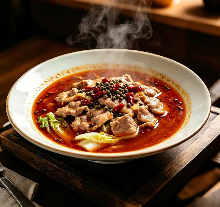 Boiled Sliced Pork In Chili Oil