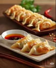 Pork and chive fried dumplings
